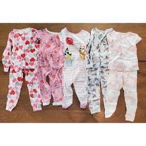 Carter's, Burt's Bees, Bluey, and Wonder Nation Pajama sets